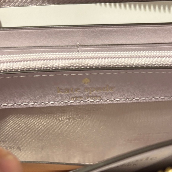 Kate Spade Lavender Wallet with Gold Accents - Picture 2 of 5